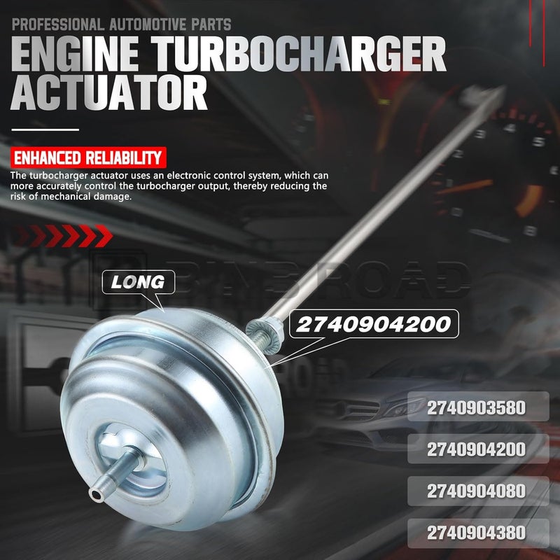 BINB ROAD Turbo Wastegate Actuator 2740903580 + 2740903280 Compatible with Mercedes Benz C300 GLC300 Metris W212 W204 W205 - Image 5